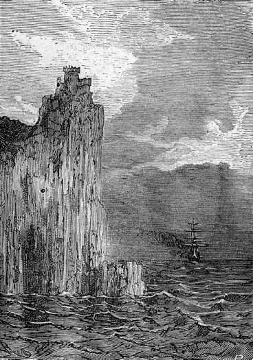 She anchored at the foot of the basaltic rock of Dumbarton