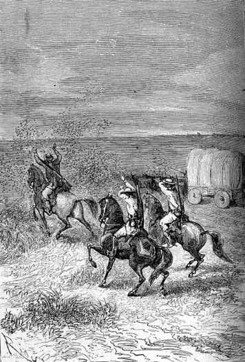Both horses and riders suffered the incessant bites of these tormenting diptera