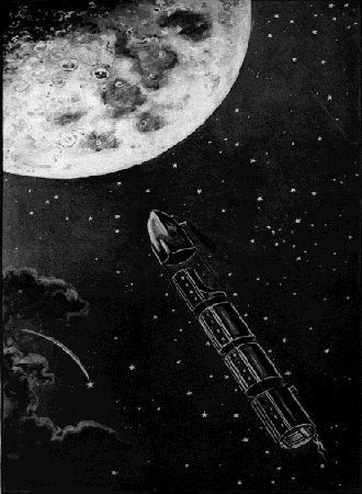 Los trenes de proyectiles hacia la Luna